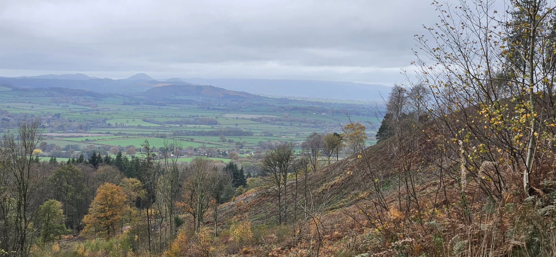 Shropshire Hills viewed from  Little Hill